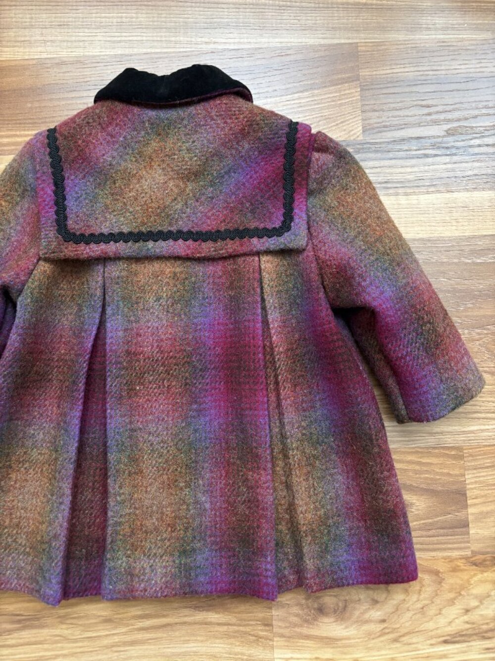 Vintage Girls 2T 100% Wool Plaid Angels Garment Co. Jacket - Picture 11 of 15
